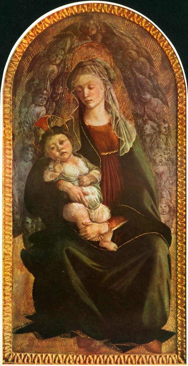 Madone en gloire avec séraphins, vers 1469-1470, 1937 - Sandro Botticelli