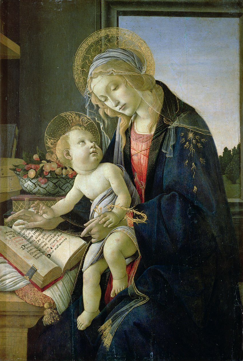 Madone du Livre c. 1480-81 - Sandro Botticelli