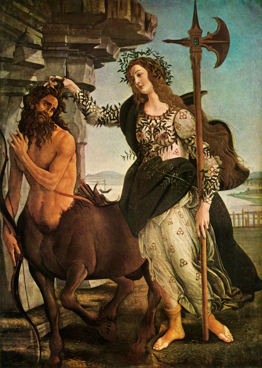 Pallas et le Centaure, vers 1480-1485, 1937 - Sandro Botticelli