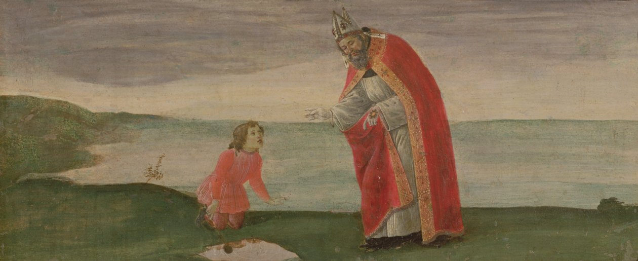 La Vision de Saint Augustin du Retable de Saint Barnabé, c.1488 - Sandro Botticelli