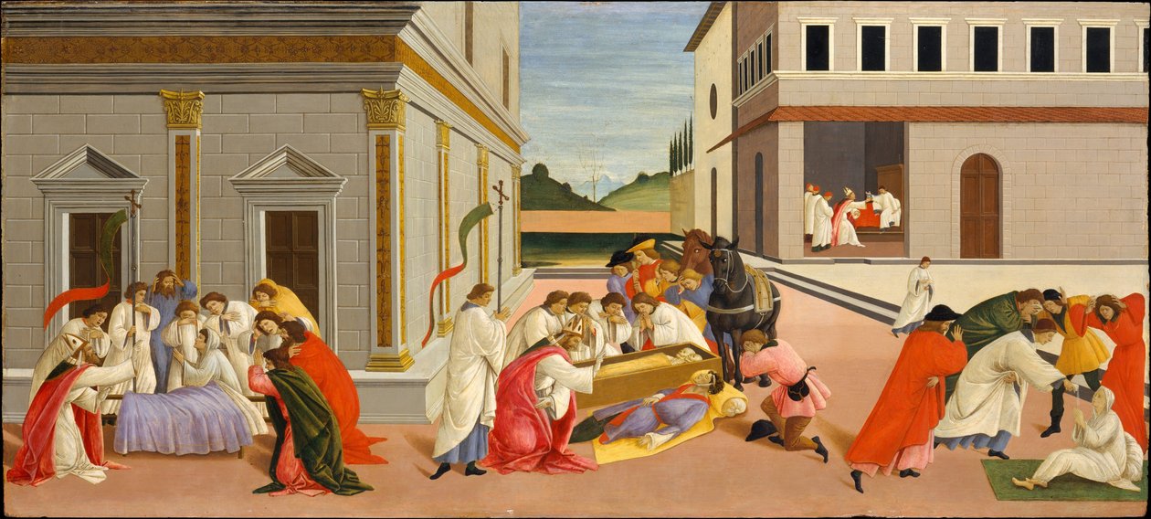 Trois miracles de saint Zénobe - Sandro Botticelli