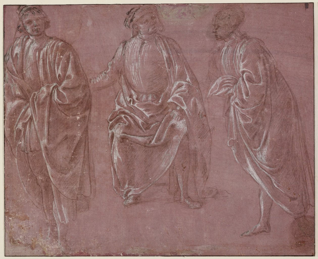 Trois figures vêtues - Sandro Botticelli