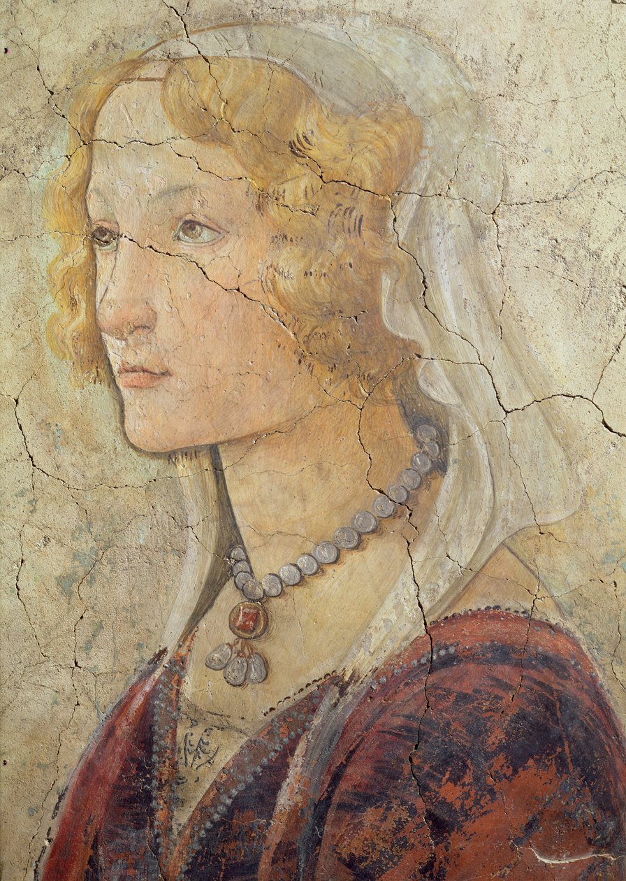 Vénus et les Trois Grâces offrant des cadeaux à une jeune fille (détail) - Sandro Botticelli