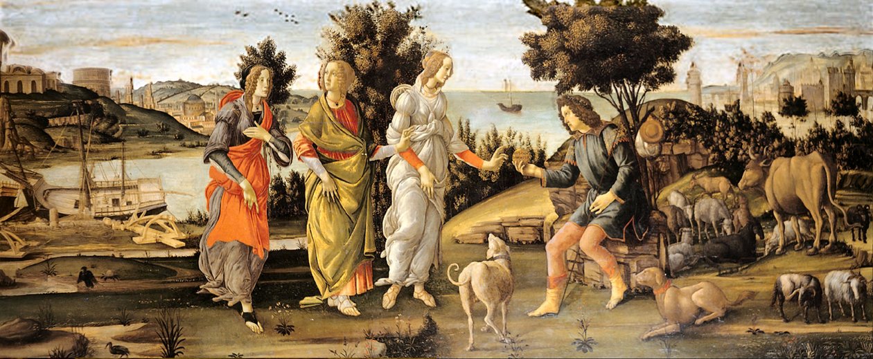 Jugement de Paris - Sandro Botticelli and workshop