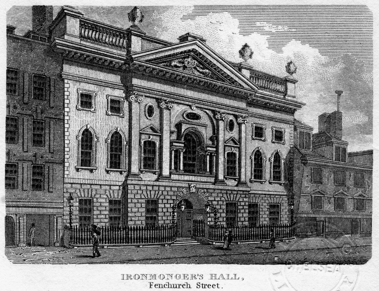 Ironmongers Hall, Fenchurch Street, City de Londres, 1812 - Sands
