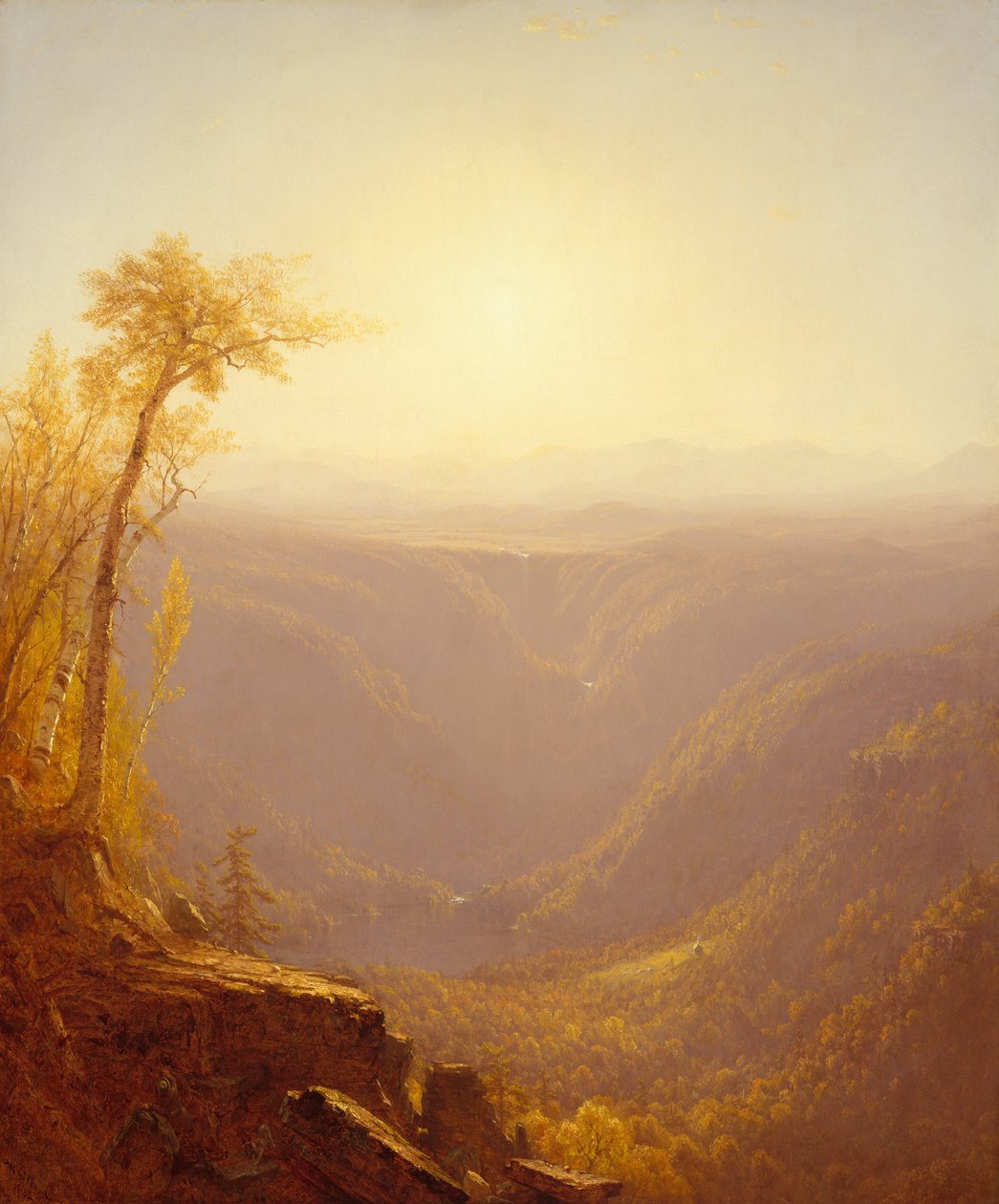 Une gorge dans les montagnes Kauterskill Clove, 1862 - Sanford Robinson Gifford