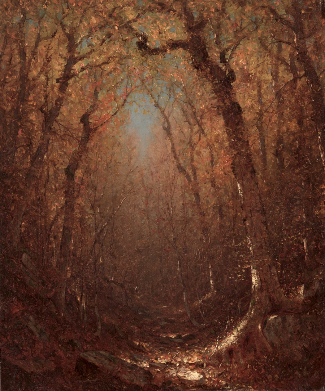 Automne, un chemin forestier, 1876 - Sanford Robinson Gifford