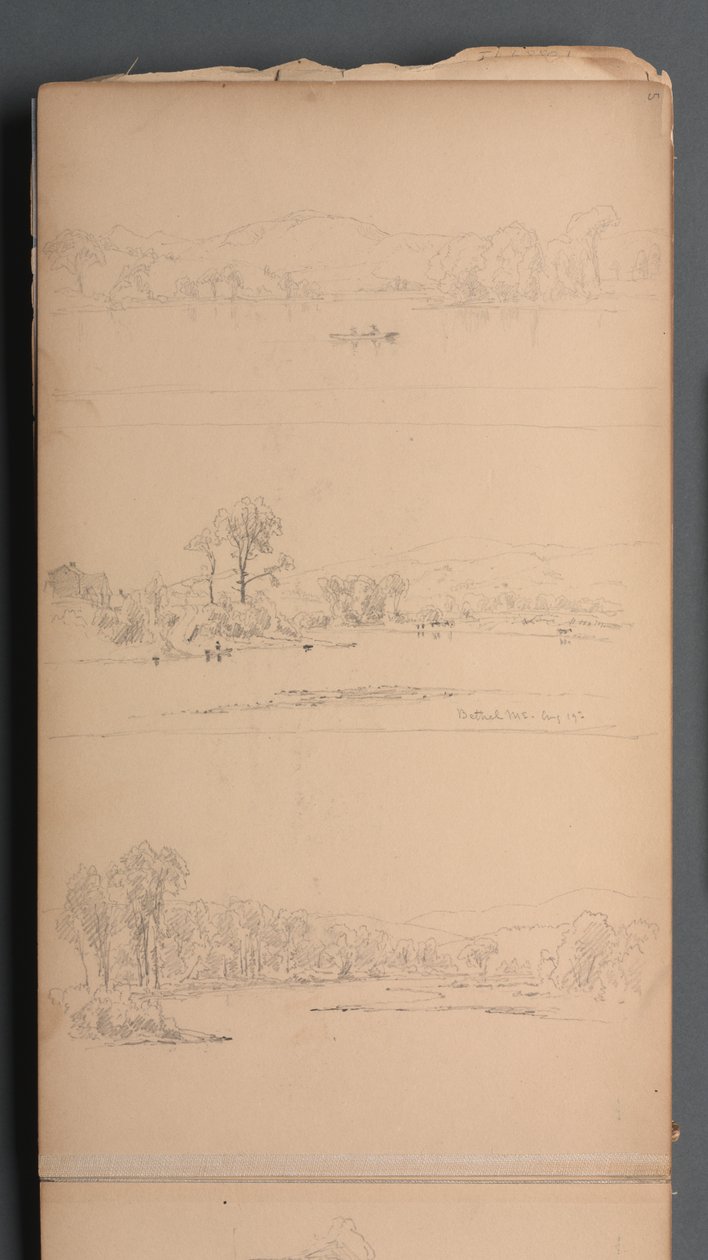 Carnet de croquis, page 05 : Bethel ME 19 août 1859 - Sanford Robinson Gifford