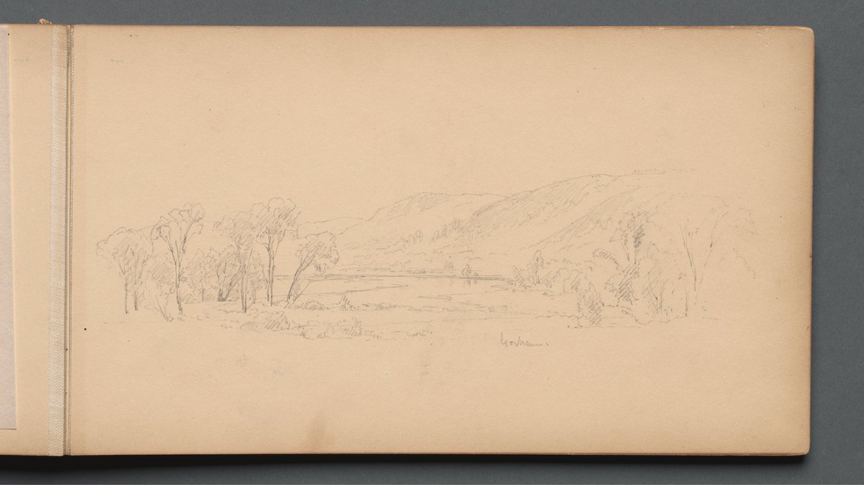 Carnet de croquis, page 06 : "Gorham" (Maine) - Sanford Robinson Gifford
