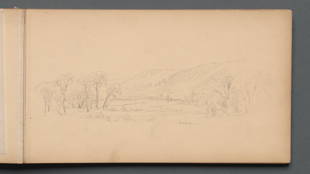 Skizzenbuch, Seite 06: "Gorham" (Maine) - Sanford Robinson Gifford