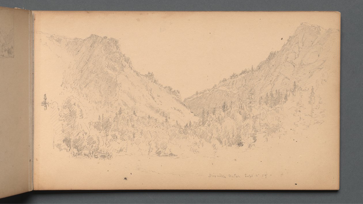 Carnet de croquis, page 18 : "Dixville Notch, 4 septembre 1989". - Sanford Robinson Gifford