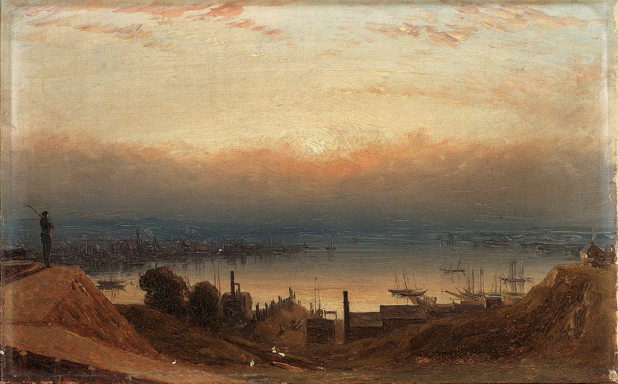 Le bassin du Patapsco depuis Federal Hill, Baltimore - Sanford Robinson Gifford