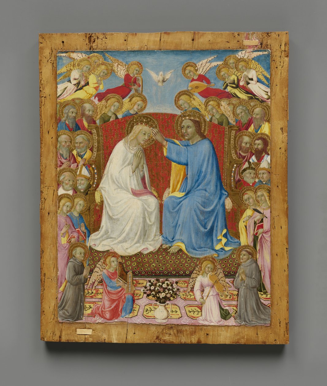 Le Couronnement de la Vierge avec dix-huit saints et quatorze anges - Sano di Pietro