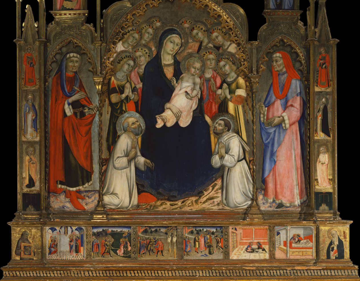 Retable des Saints Côme et Damien - Sano di also Ansano di Pietro di Mencio Pietro