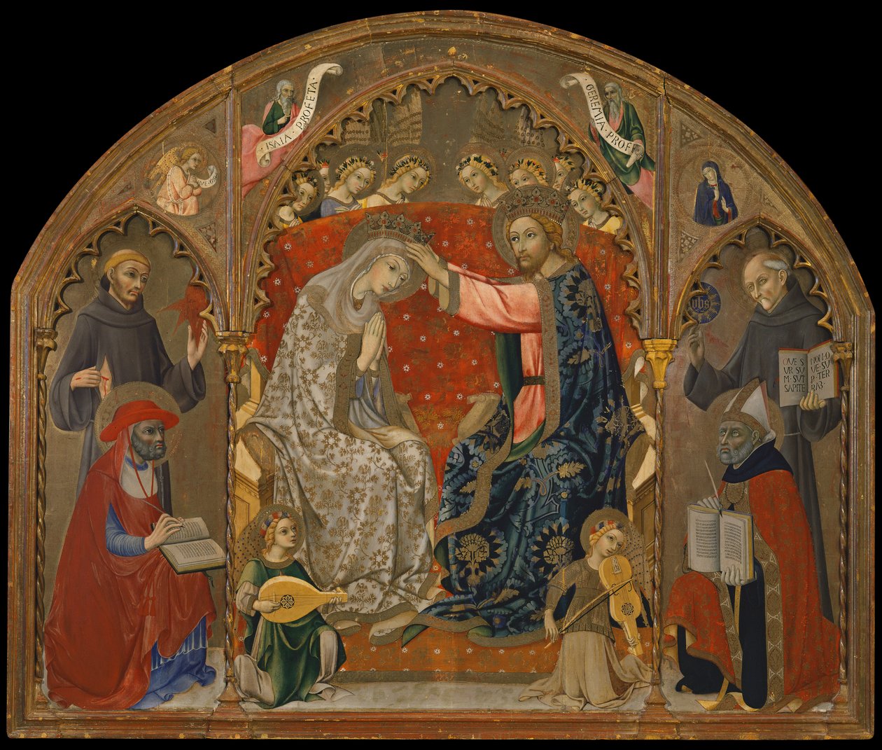 Couronnement de la Vierge avec des saints - Sano di also Ansano di Pietro di Mencio Pietro
