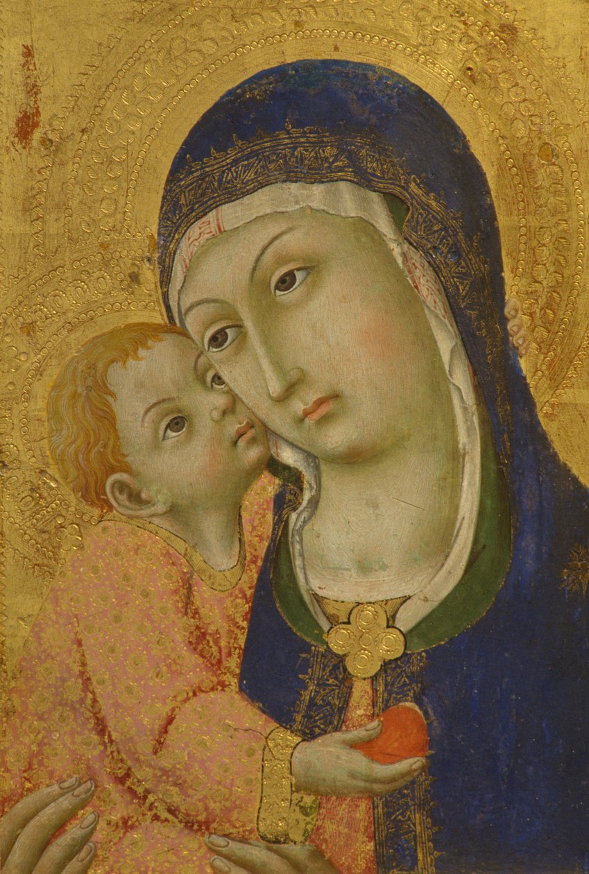 Madonna avec enfant - Sano di also Ansano di Pietro di Mencio Pietro