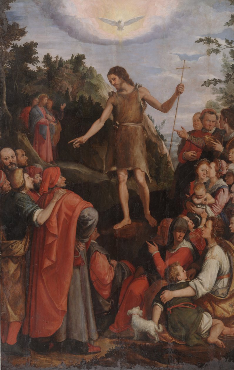 Saint Jean-Baptiste prêchant dans le désert - Santi di Tito