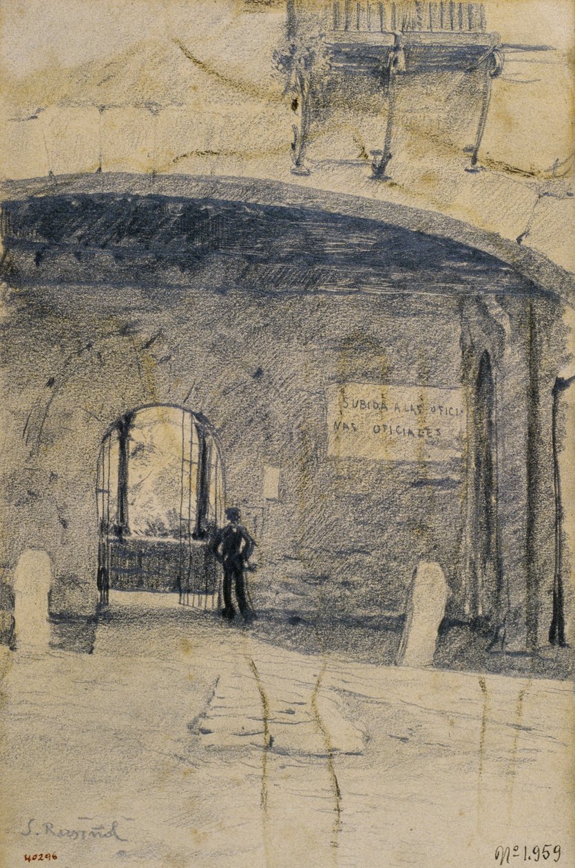 Arc de la porte et mur. Grenade - Santiago Rusiñol