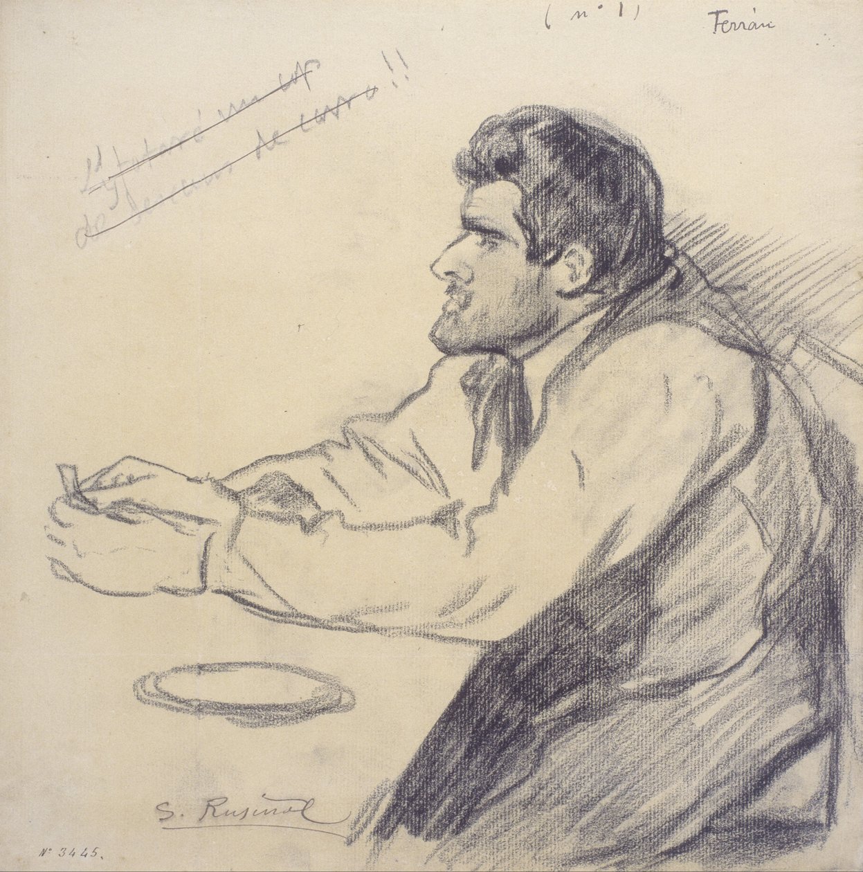 Portrait de Père Ferran - Santiago Rusiñol
