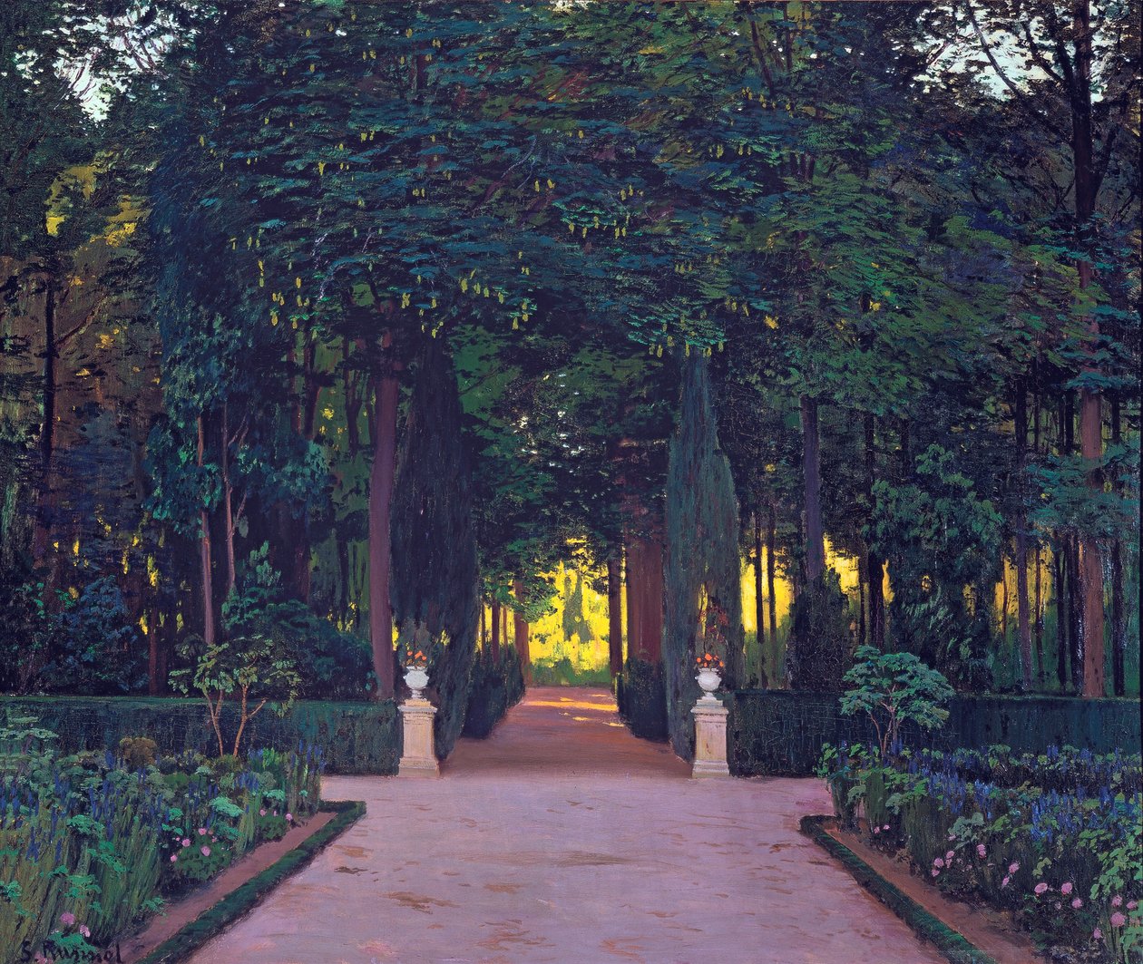 Jardins à Aranjuez, par Rusinol, Santiago (1861-1931) - Santiago Rusinol i Prats
