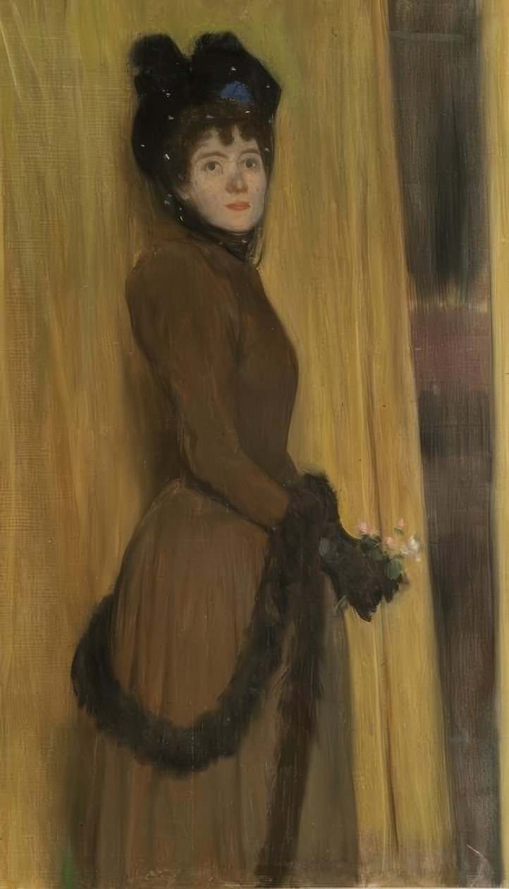 Portrait de Miss Mc Flower - Santiago Rusiñol