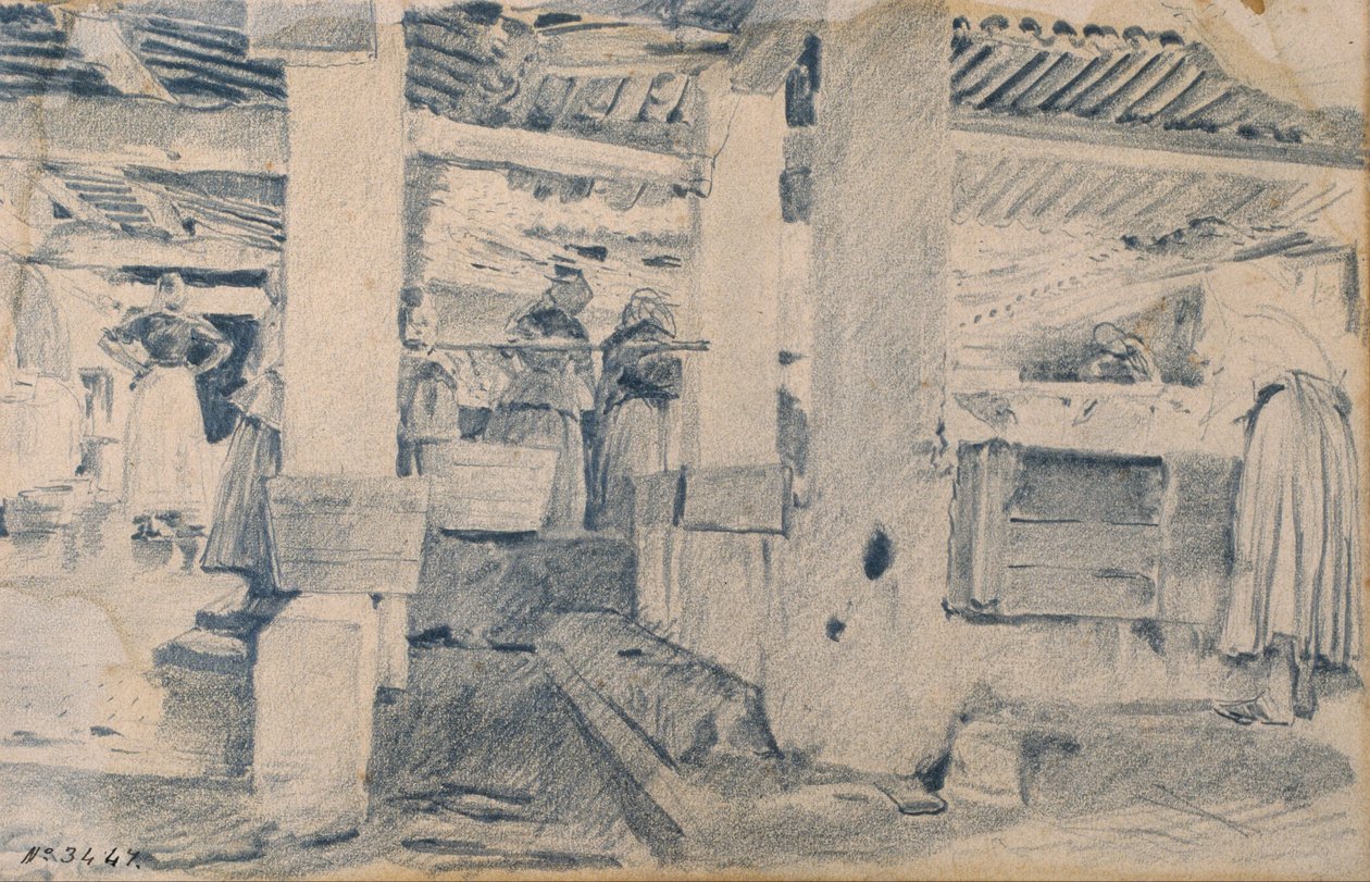 Intérieur du lavoir - Santiago Rusiñol