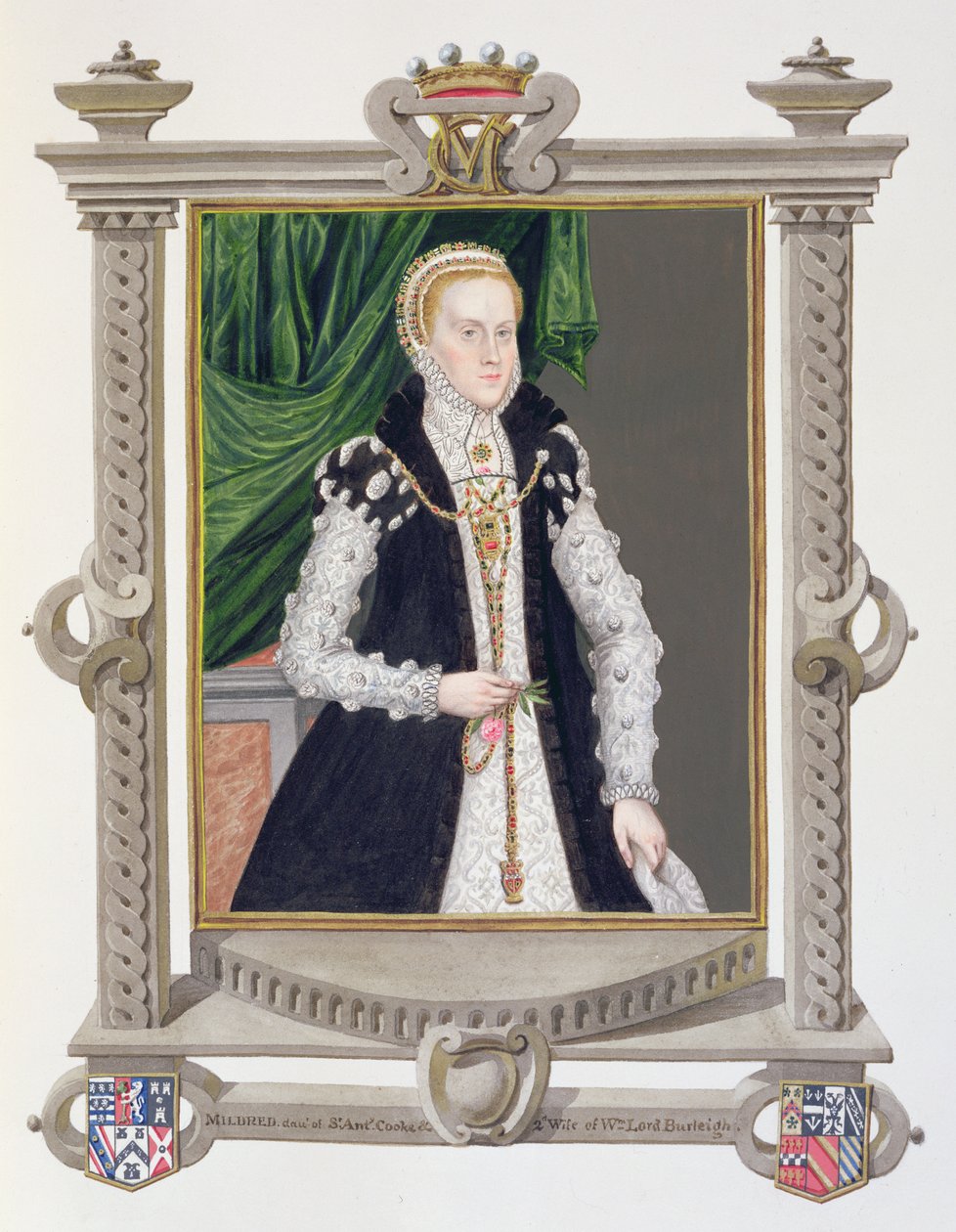 Portrait de Mildred Cooke, Lady Burghley de 