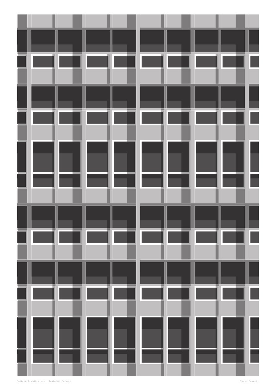 Façade brutaliste, 2015 (numérique) - Sarah Evans