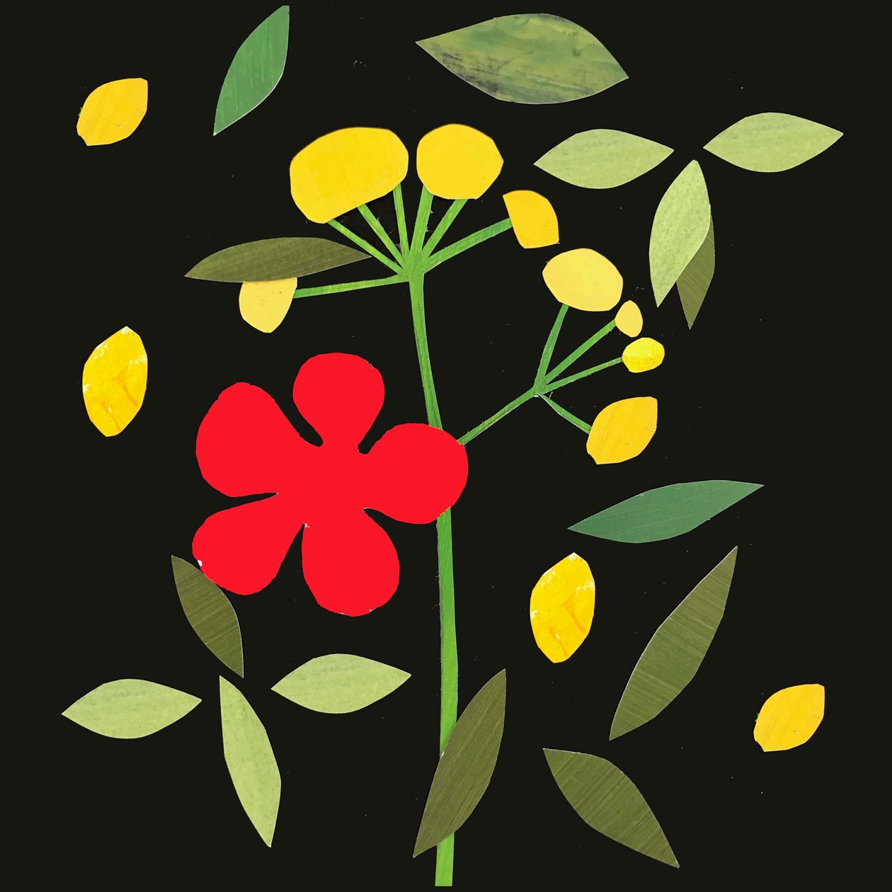 pétales et feuilles, 2019 - Sarah Thompson Engels