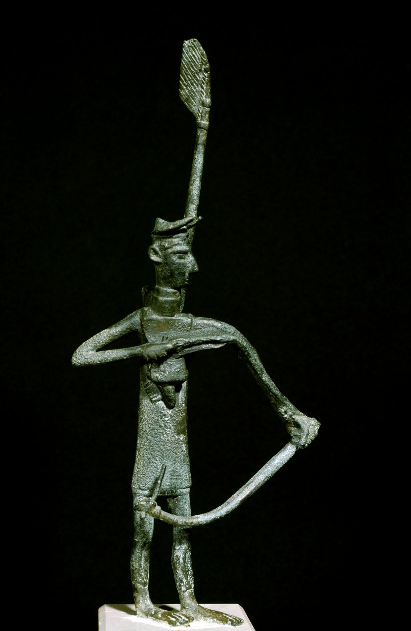 Culture nuragique (nuraghi) sarde : statuette en bronze d