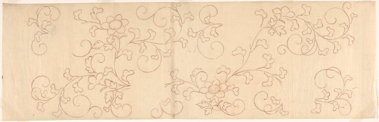Motif de guirlande de fleurs - Sasaya (workshop of)