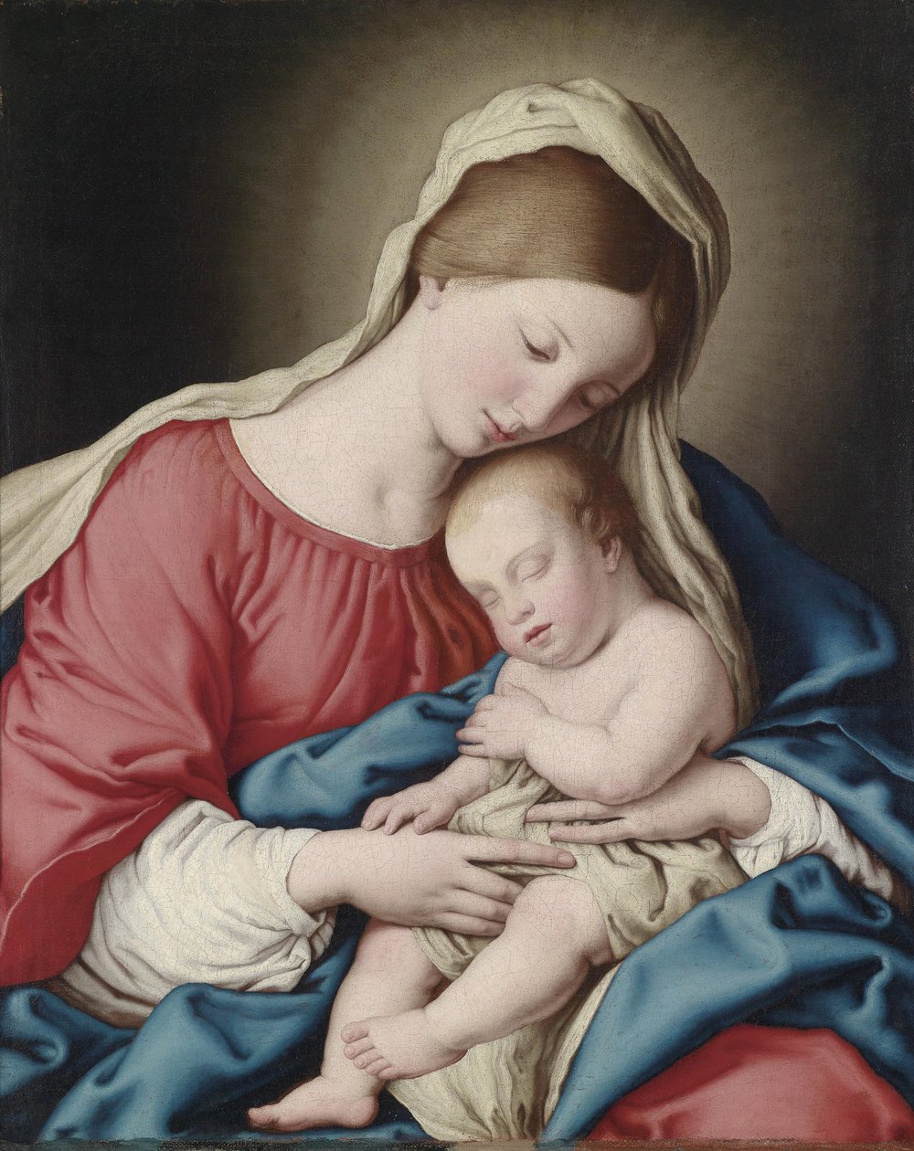 Vierge avec enfant endormi - Sassoferrato
