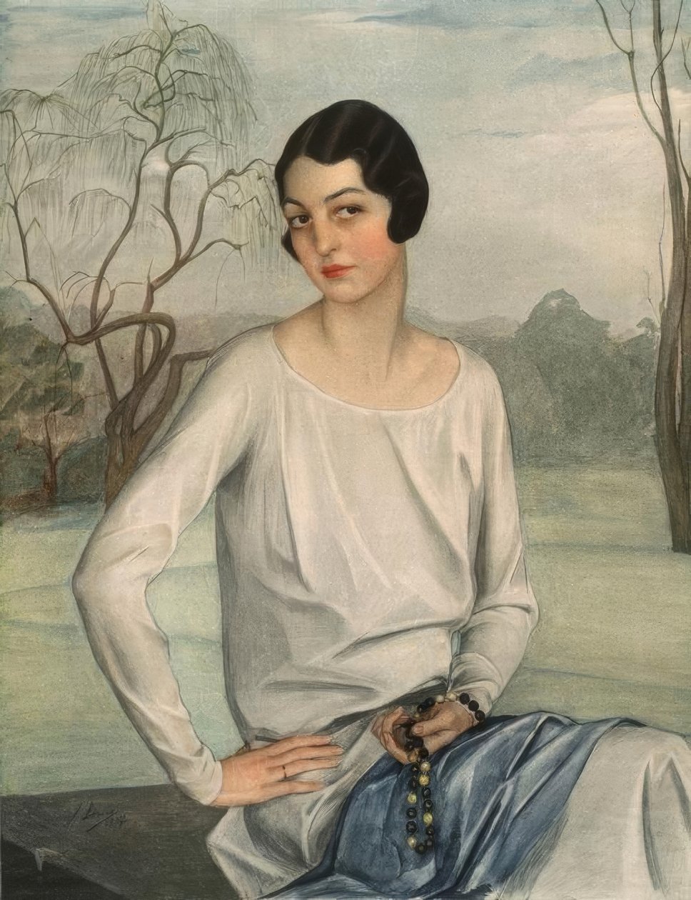 Portrait de dame - Savely Sorine