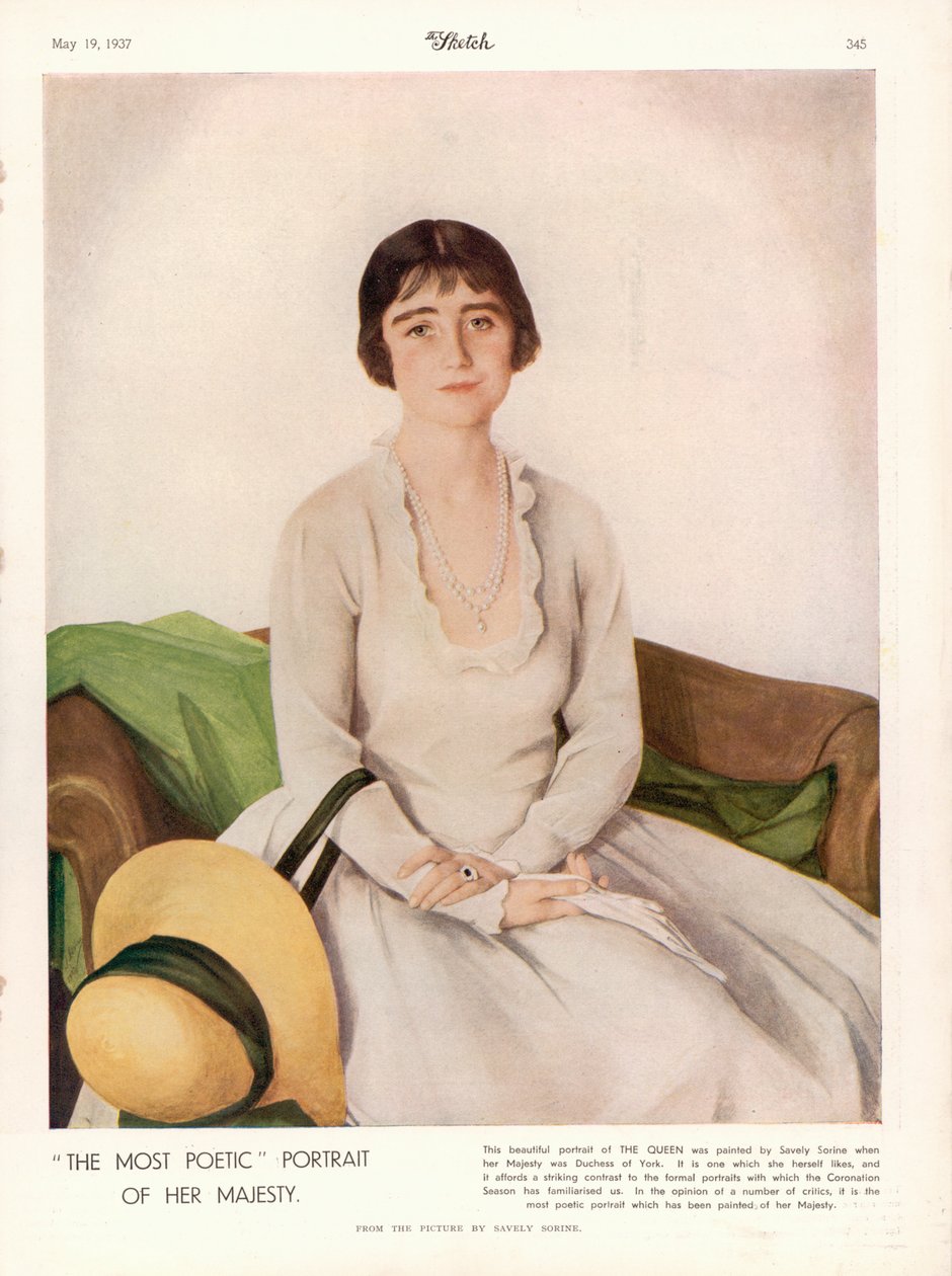 Portrait de Sa Majesté la Reine Elizabeth (1900-2002) de 