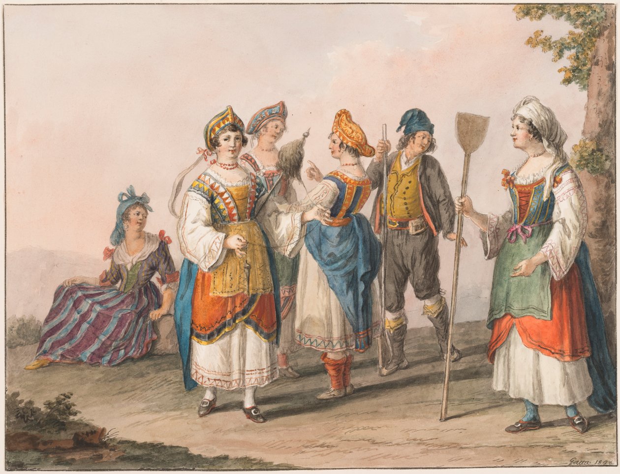 Costumes de la Calabre du Sud - Saverio della Gatta