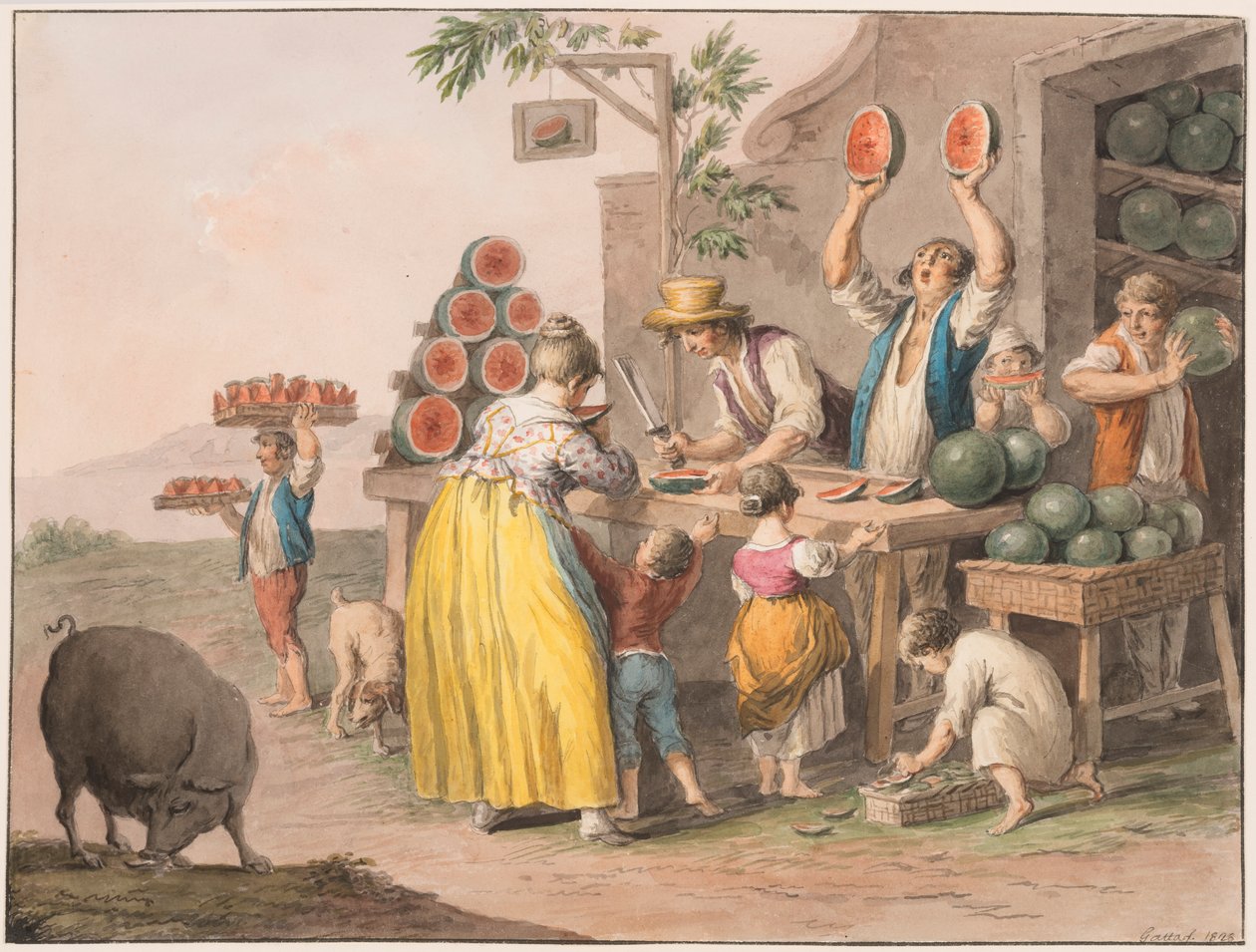 Boutique de pastèques napolitaine - Saverio della Gatta