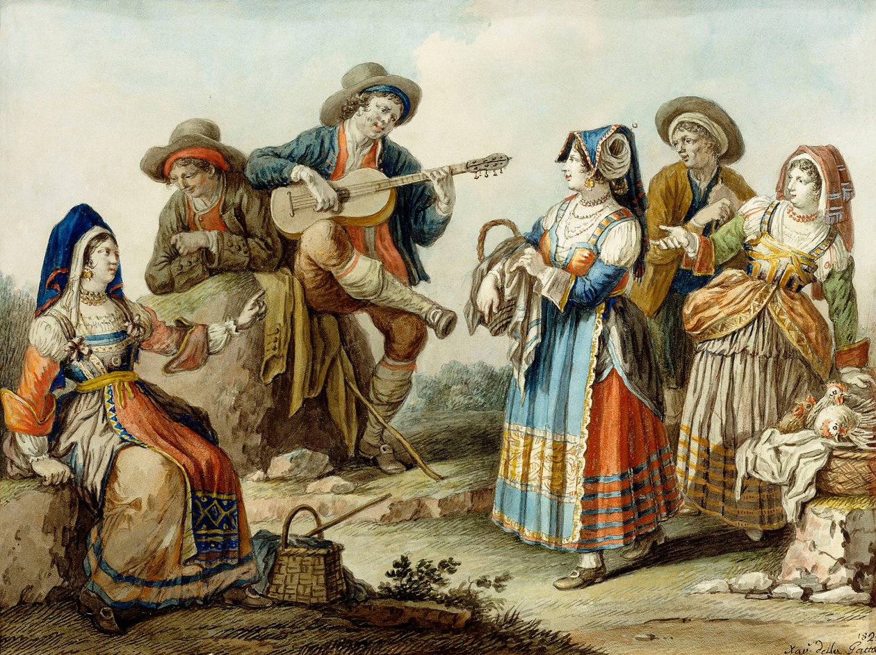 Une chanson napolitaine, 1882 - Saviero Xavier della Gatta