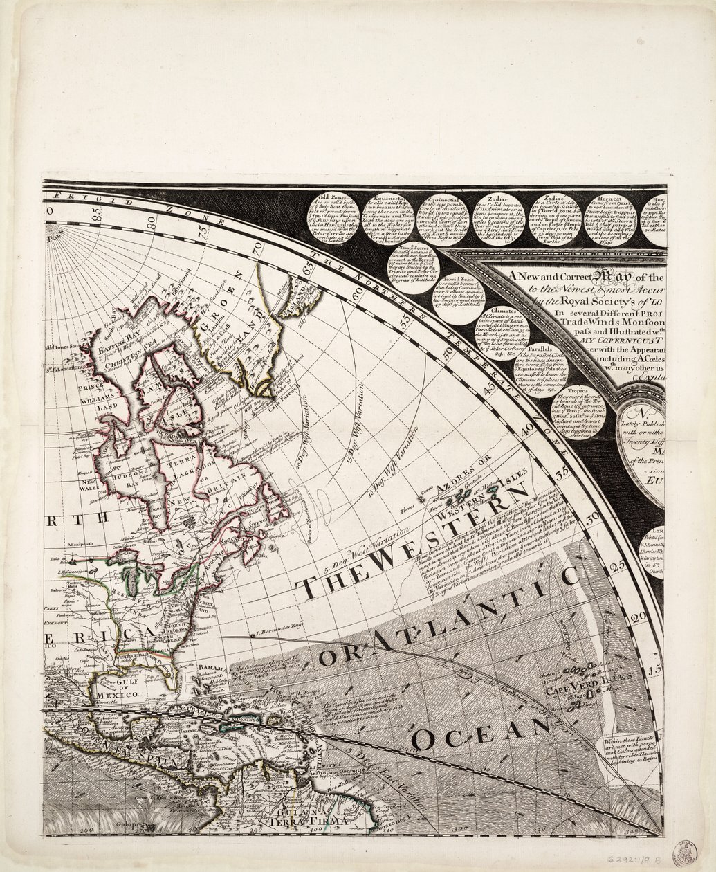 Nouvelle et correcte carte du monde (section), vers 1774 - Sayer & Bennett