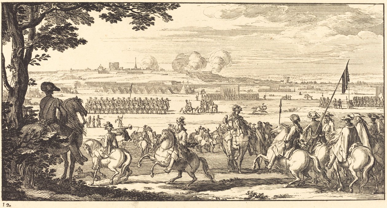 Paysage avec une armée - Sébastien  Le Clerc I