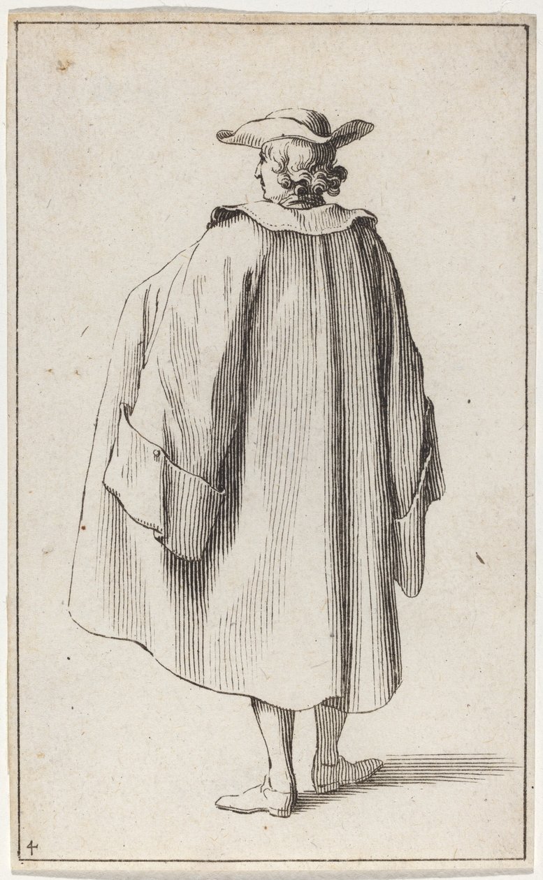 Homme debout vu de dos - Sébastien Le Clerc the elder