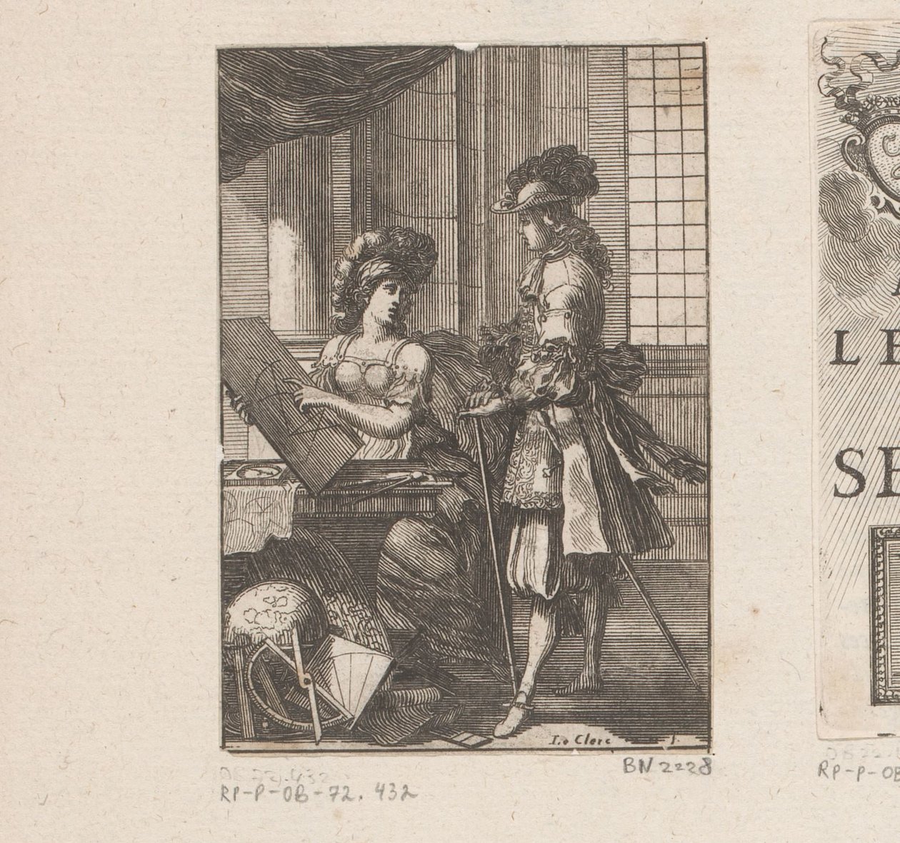Géométrie et jeune homme avec un dessin géométrique - Sébastien Leclerc (I)