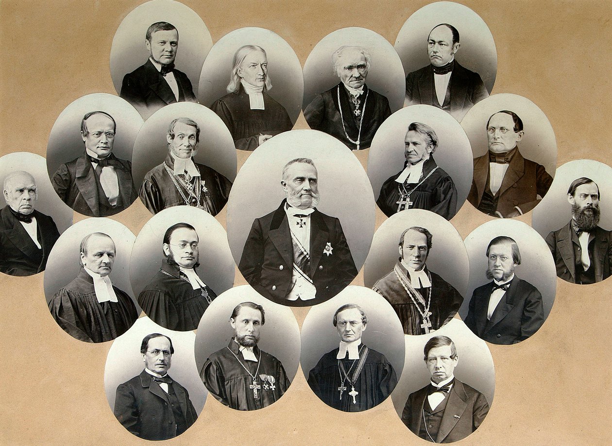 Groupe de portraits des représentants de l