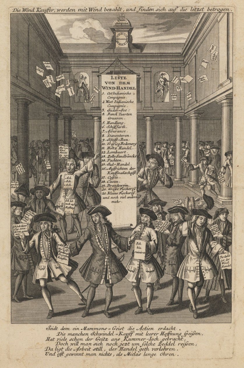 Marchands de vent jetant de l