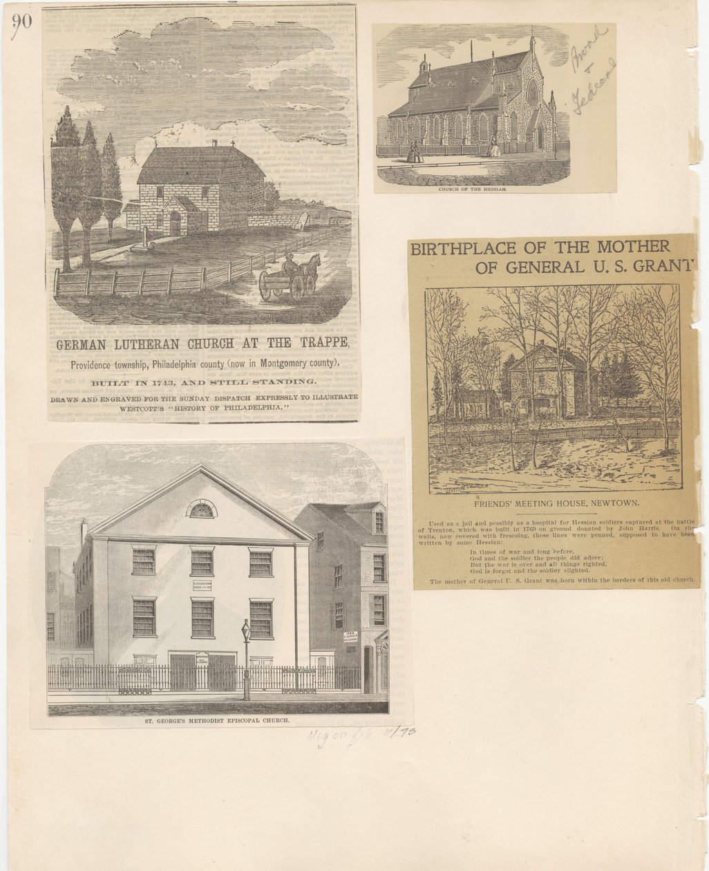 Castner Scrapbook v.22, Églises 1, page 90 - School American