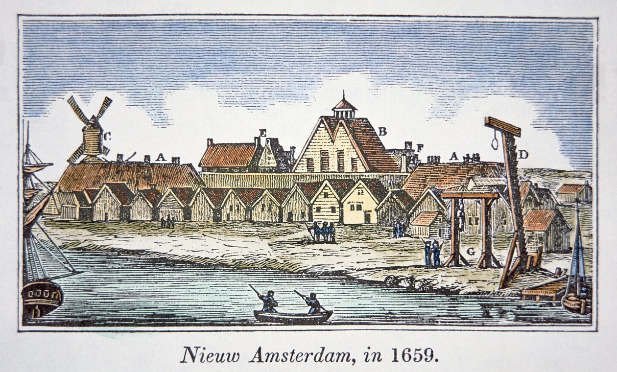 New Amsterdam (plus tard New York) sur l