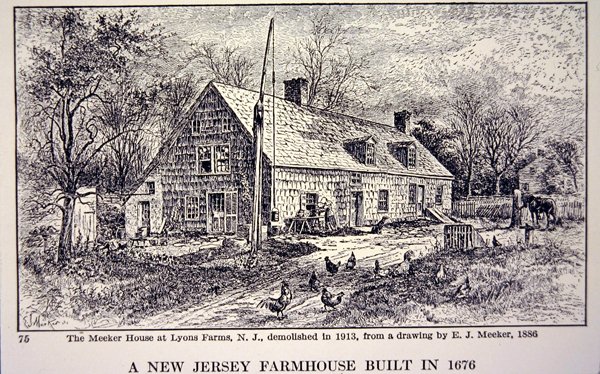 Ferme du New Jersey construite en 1676, d