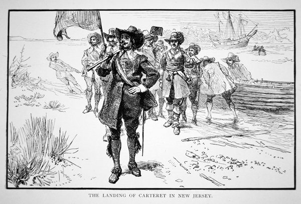 Philip Carteret débarque dans l
