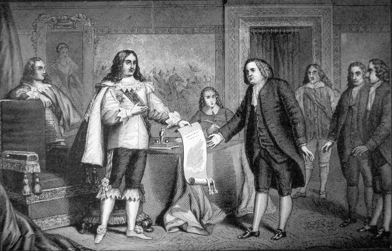 William Penn reçoit la charte de Pennsylvanie de Charles II d