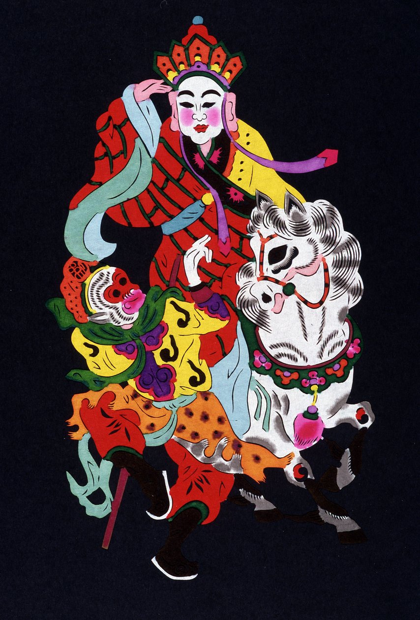 Découpe de papier chinois colorée - School Chinese