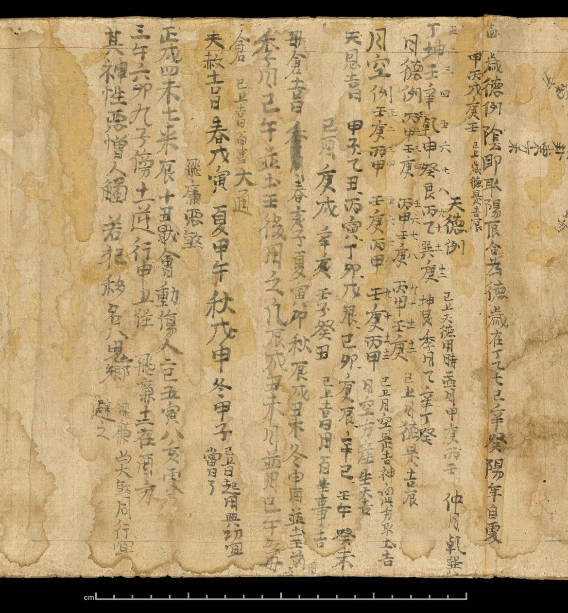 Texte de divination, Dunhuang Mogao, Chine, c.978 - School Chinese